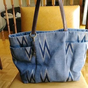 Rare Lucky Brand Vintage Denim Tote